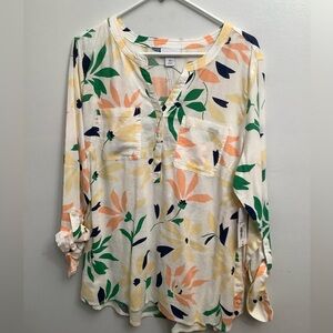 Liz Claiborne Multicolor Floral Blouse